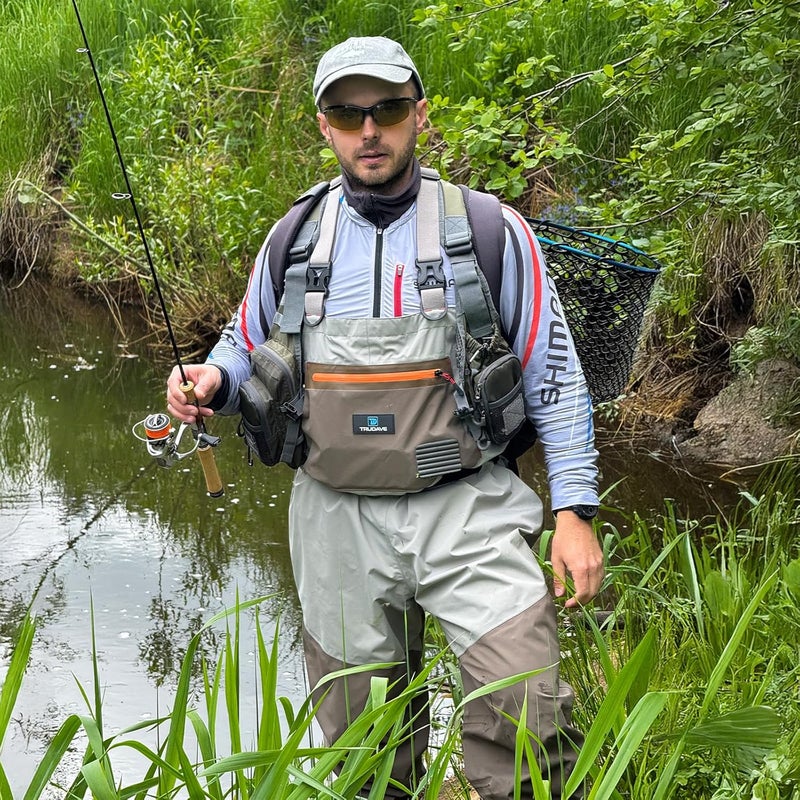 Trudave Store Fishing Waders, Waterproof Chest Waders for Men & Women, Lightweight Insulated Stockingfoot Waders Breathable Fly Fishing Waders for Fishing Hunting - Image 5